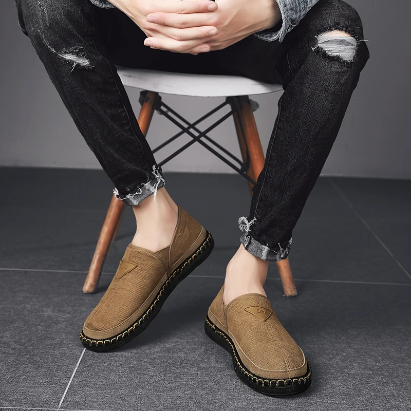 

Classic Men's Running Shoes Fashion Lightweight Sneakers Breathable Outdoor Fall Walking Shoes Slip-On Sneakers Casual Shoes
