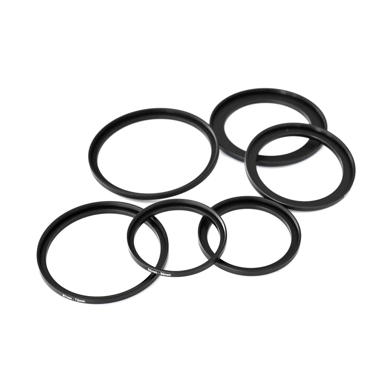 

8 PACK Filters Step Up Rings Lens Rings 49-82mm for SLR Camera Accessories
