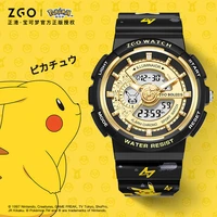 pok%c3%a9mon smart watch pikachu psyduck anime cartoon waterproof led luminous electronic watch student boy girl birthday gift