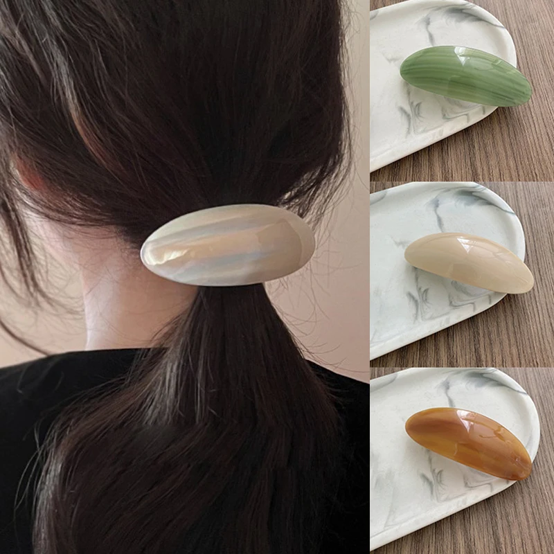 

Hair Clips Large Hair Accessories French Barrette Vintage Ponytail Holder