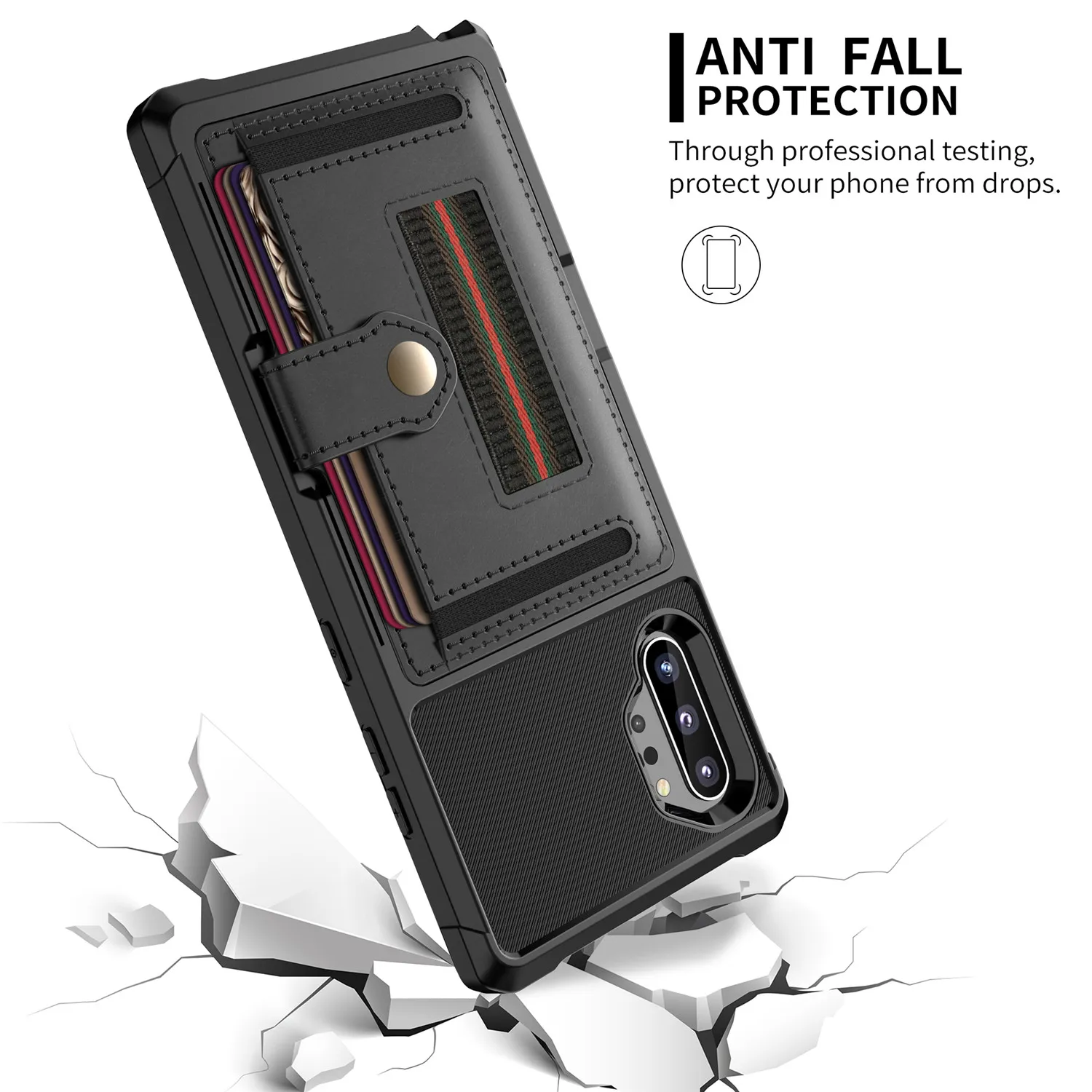 for Samsung Galaxy Note 20 S21 Ultra 10 9 S20 S21 S10 S9 Plus S10e S10+ Case Leather Multi Card Holder Wallet Retro Luxury Cover