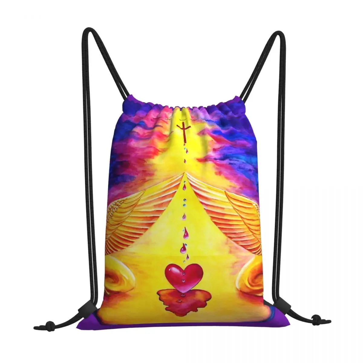 

Mercy Jesus Christ Nativity Print Drawstring Storage Backpack Teenager Travel Bag Multi-function Pocket