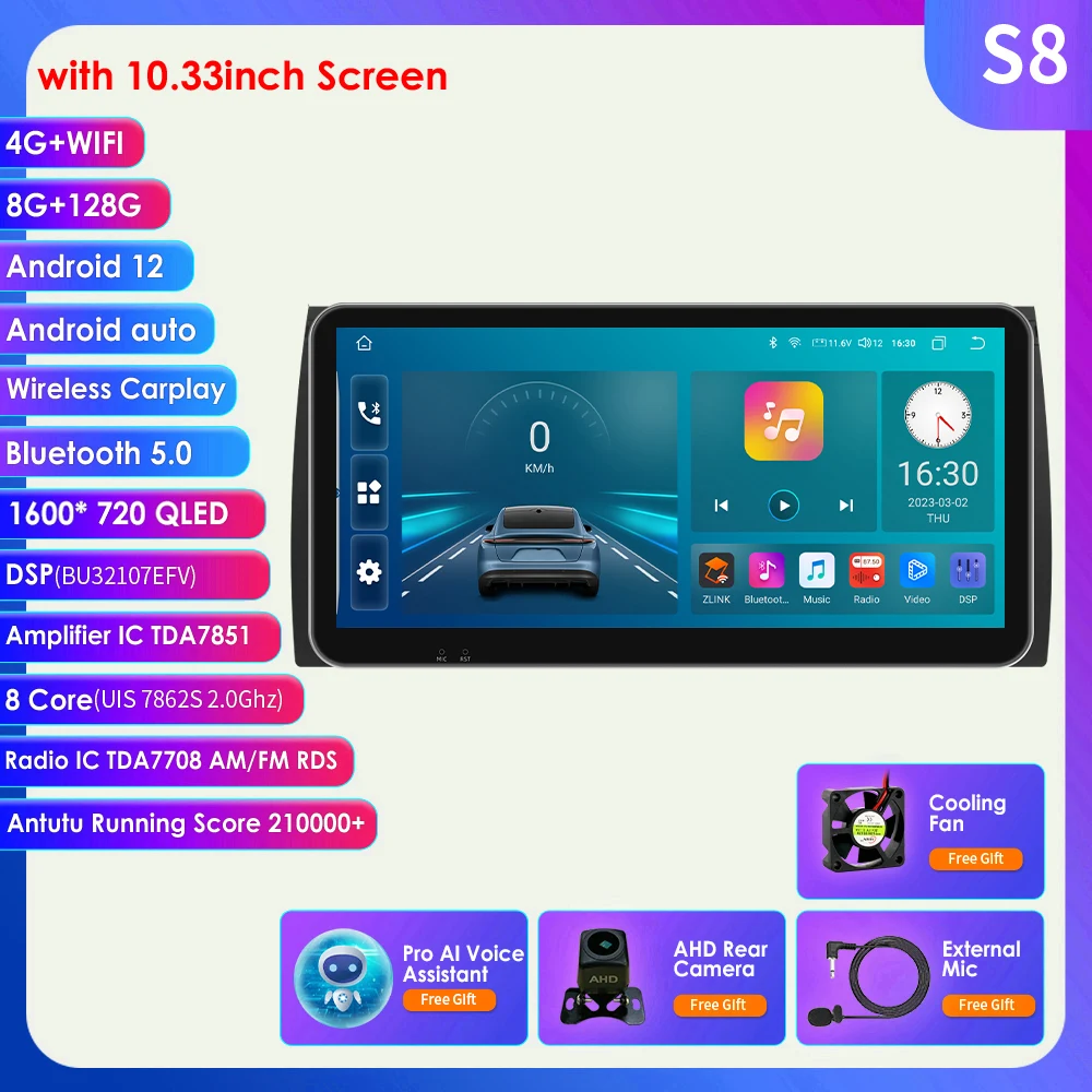 Автомагнитола 2DIN Android 12 для BMW 5 E39 E53 X5 1995-2003 2004 2005 2006 мультимедийный видеоплеер 4G DSP Carplay GPS Navi Stereo