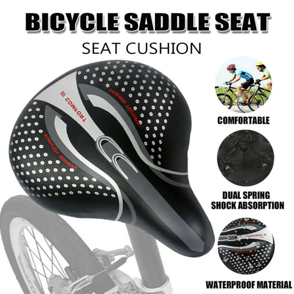 

Comfortable Extra Wide Big Bum Bike Bicycle Soft Pad Saddle Seat Cushion Sporty Durable Seat Cushions For Electric Scooter