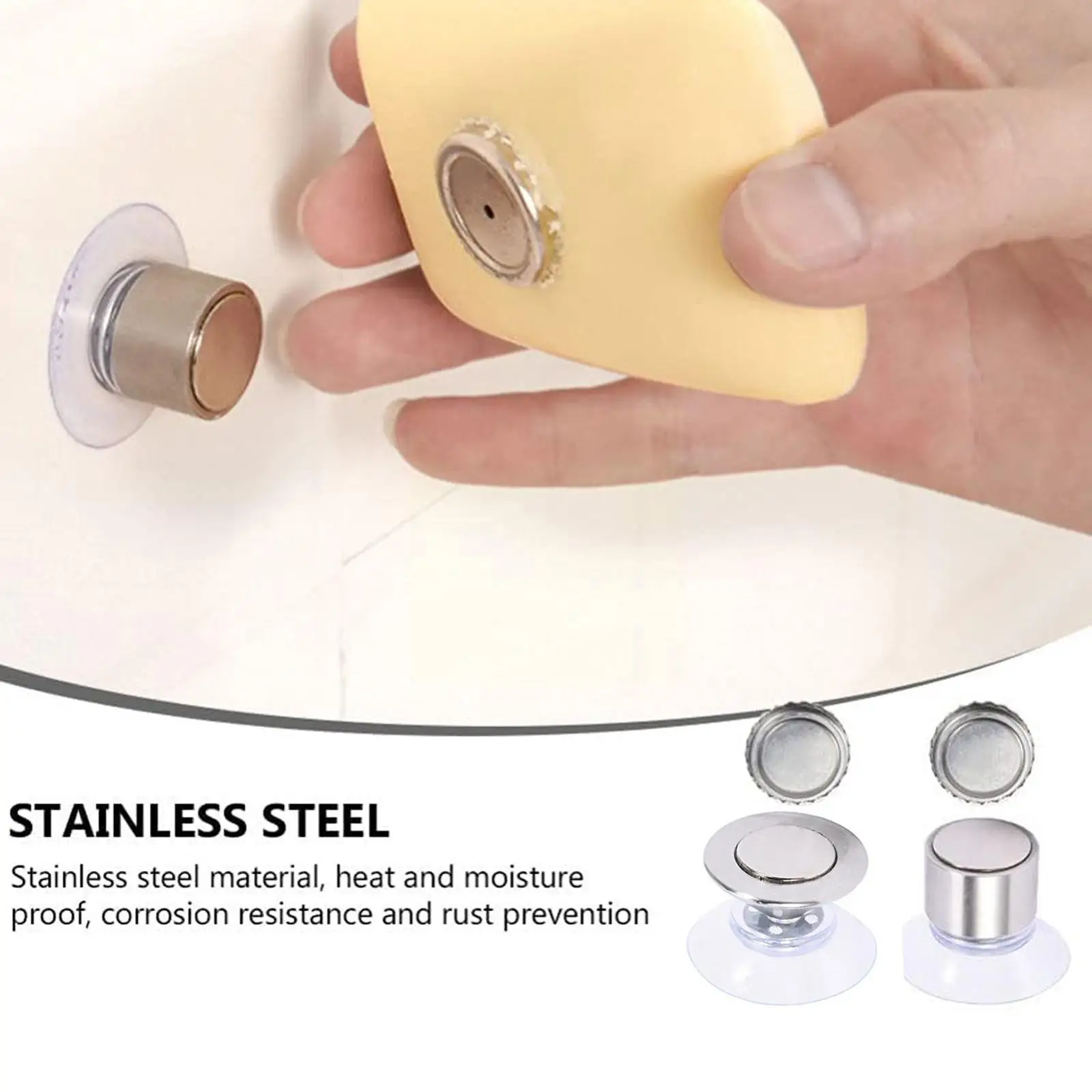 

Steel Magnetic Soap Rack Wall Mount Suction Cup Hanger For Bathroom Suction Cup Rack Silver Magnetic Soap Holder Y1j9