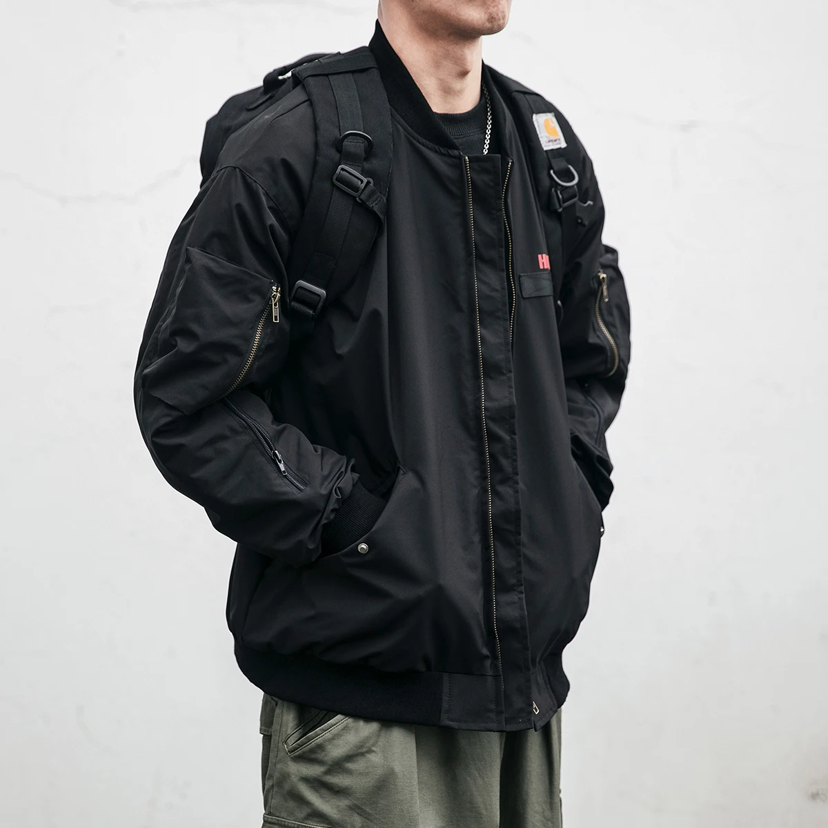 Куртка-бомбер мужская в американском стиле ретро уличная одежда хип-хоп парная