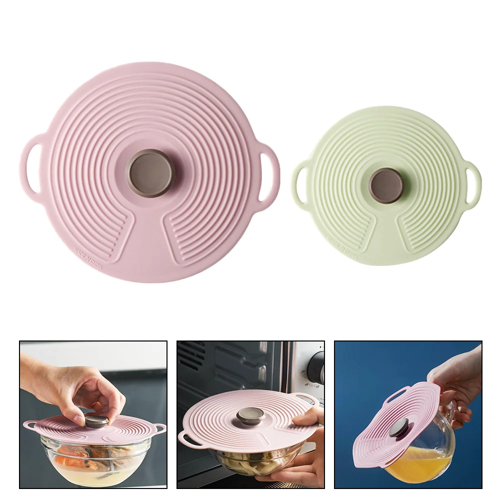 

2 шт., силиконовые крышки для кухонной утвари