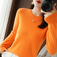 autumn winter cashmere sweater womans pullover long sleeve o neck female sweater knit tops jumper bottoming sweater