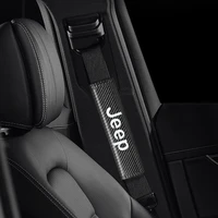 car seat belt cover carbon fiber shoulder protection cover car accessories for jeep grand cherokee wk2 patriot wrangler compass