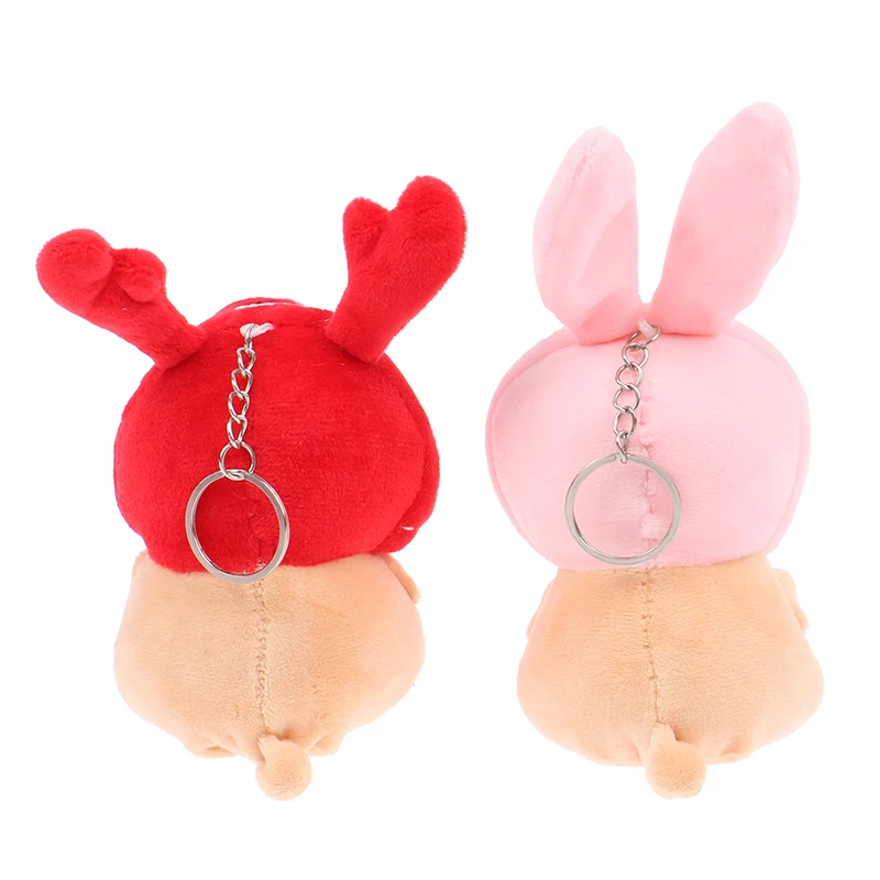 1PC Puppy Schoolbag Cute Hamster Pendant Plush Toy Doll Pendant Female Gift Childrens Bag Accessories
