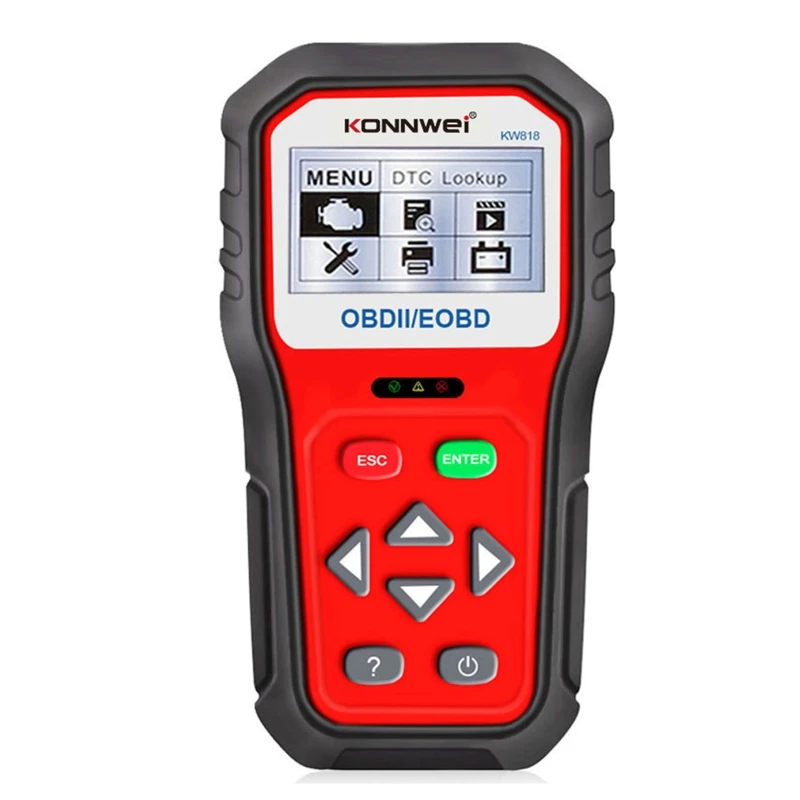 

Профессиональный сканер OBD2, автомобильный считыватель кодов KW818, диагностический сканер OBD, диагностический инструмент, светильник для про...