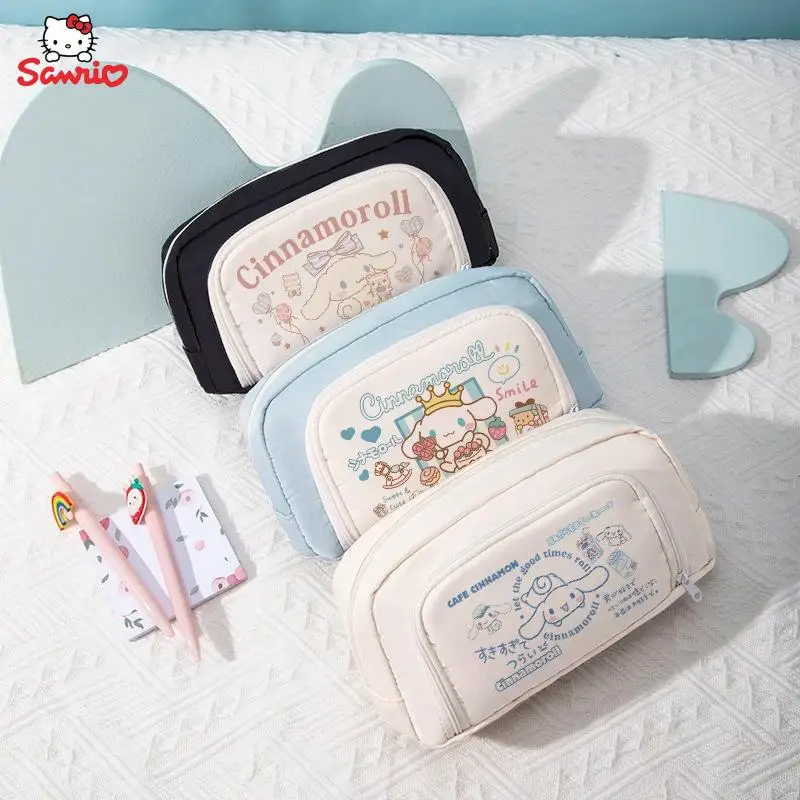 

Пенал Каваий Sanrios Cinnamoroll, новинка, коробка для канцелярских принадлежностей, большая емкость, милый студент, простая Портативная сумка для х...