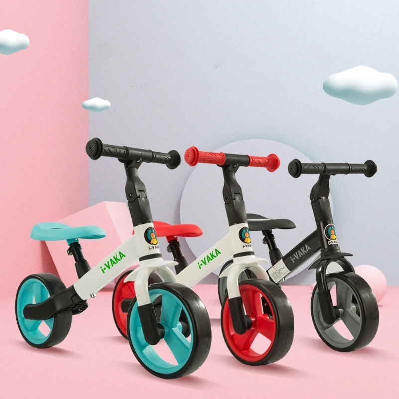 Pedalless Children's Balance Trolley High-carbon steel Baby Two-wheel Racing Trolley Kids's Ride-on Toys