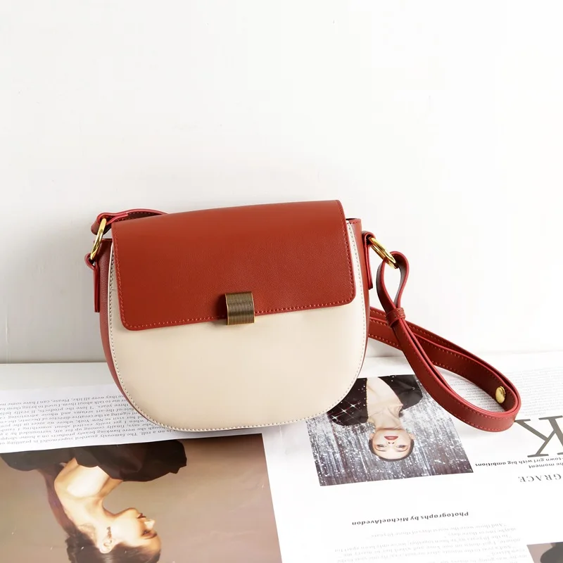 

Женская сумка-мессенджер через плечо, из натуральной кожи