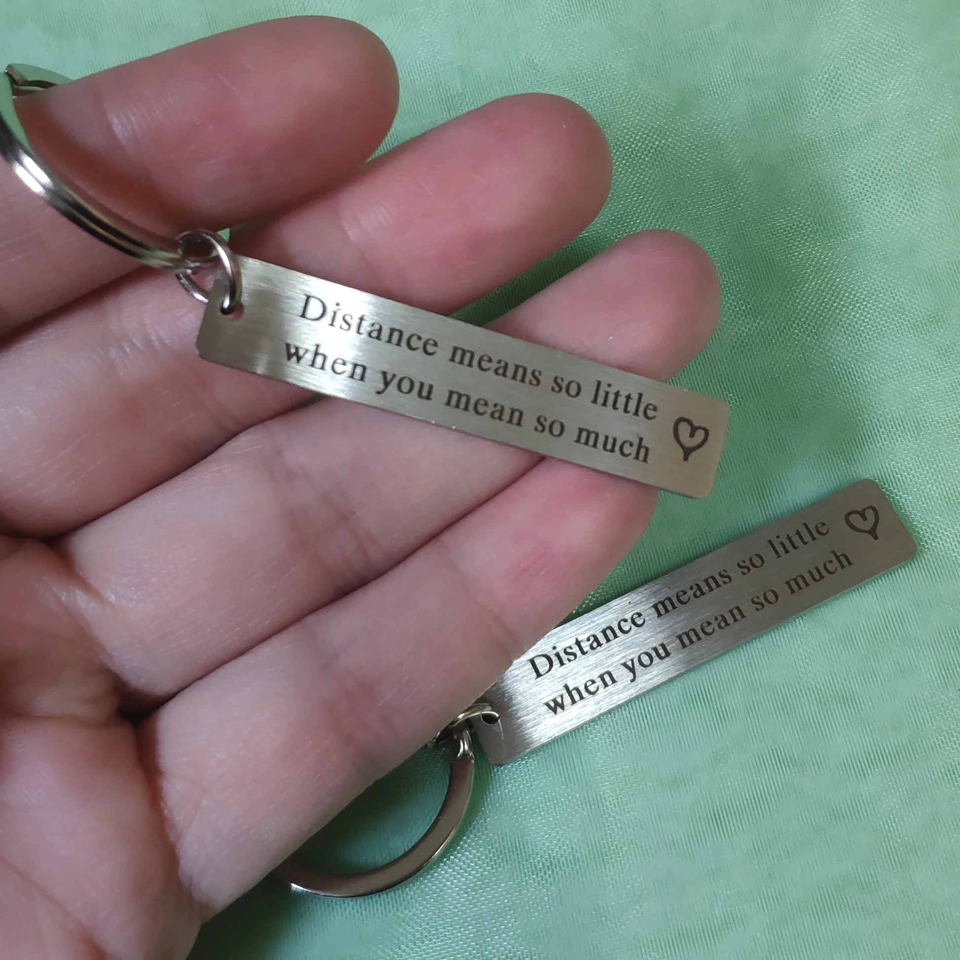 Брелок для ключей от машины из нержавеющей стали украшение отношения на большие