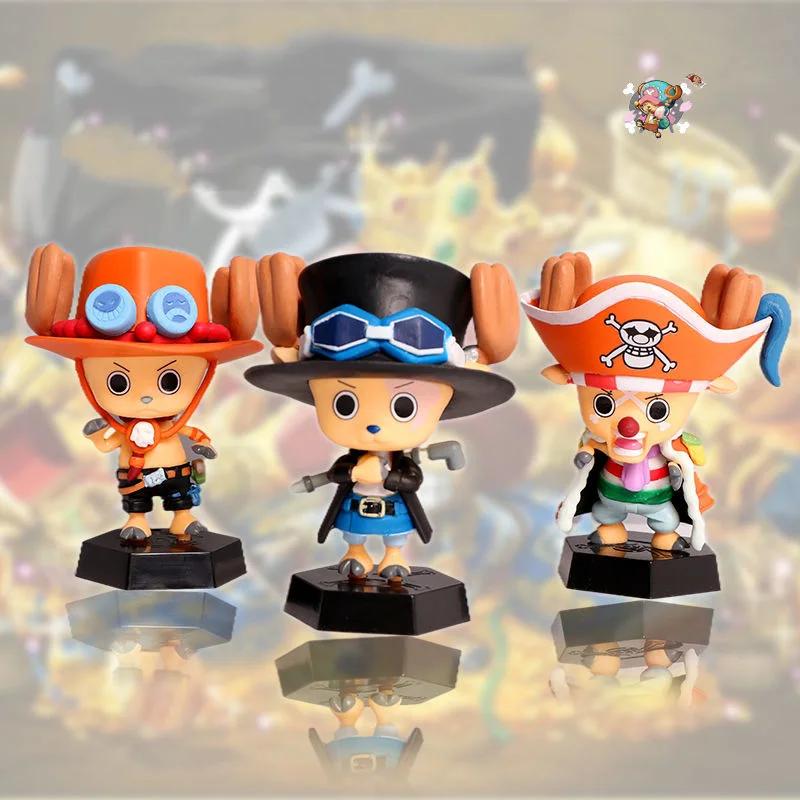

Anime One Piece Bandai Doll Kawaii Chopper Children Toy Figure Model Study Desk Decoration Car Ornament Festival Gift Collection
