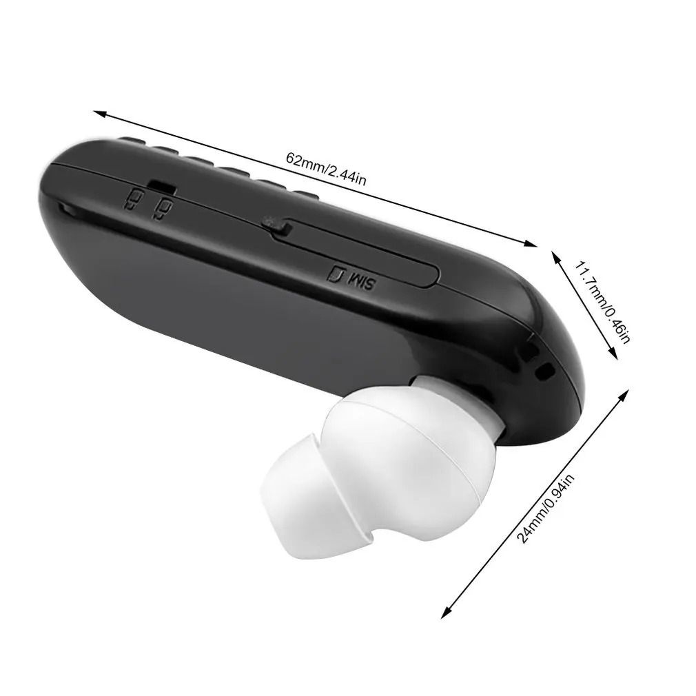 Mini Portable Mobile Phone Shape Earphones BM70 Wireless Bluetooth In-ear Headphone Universal for Most Phones | Электроника