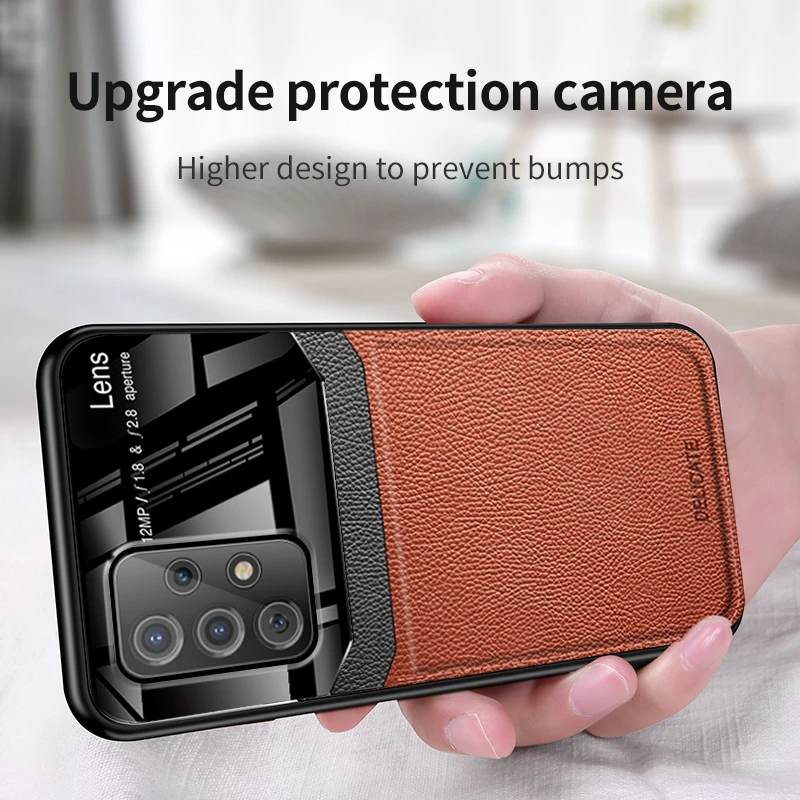 Чехол для Samsung A52S 5G кожаная текстура мягкая рамка защитный чехол телефона Galaxy A52 S A