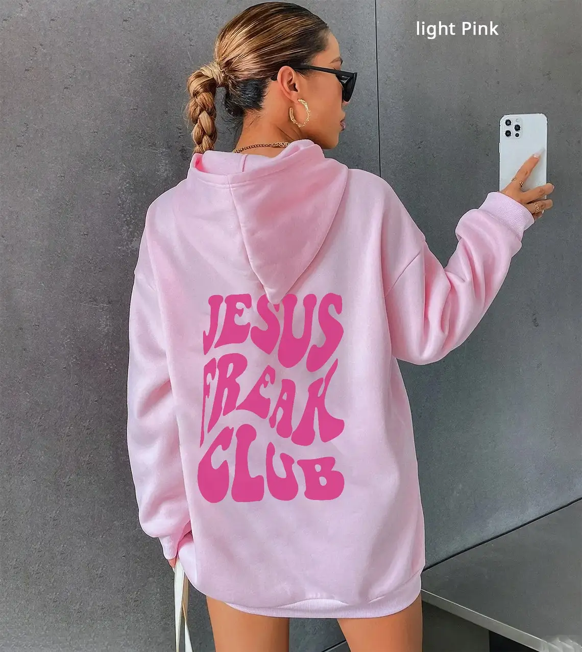 Jesus Freak Club Crewneck Christian hoodie jesus religion church party street style slogan party youngs pullovers art tops