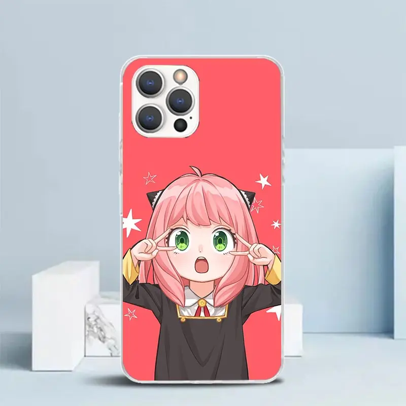 Шпионская семья милый телефонный чехол для IPhone 16 15 14 13 12 11 Pro Max Mini XR XS X 7 Plus 8 + SE 2020