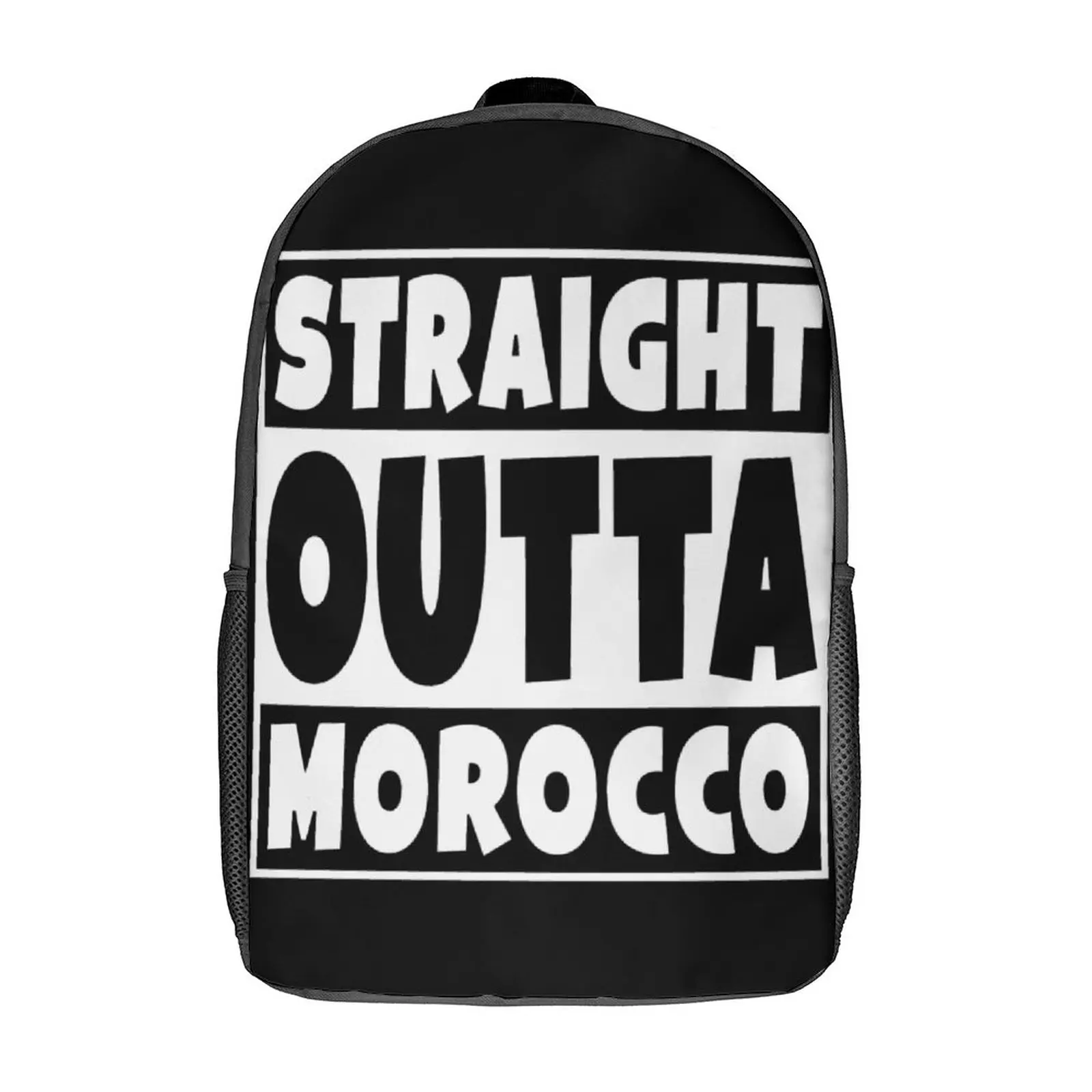 

Straight Outta Morocco Morocco G Durable Snug Knapsack17 Inch Shoulder Backpack Vintage Sports Activities Top Quality
