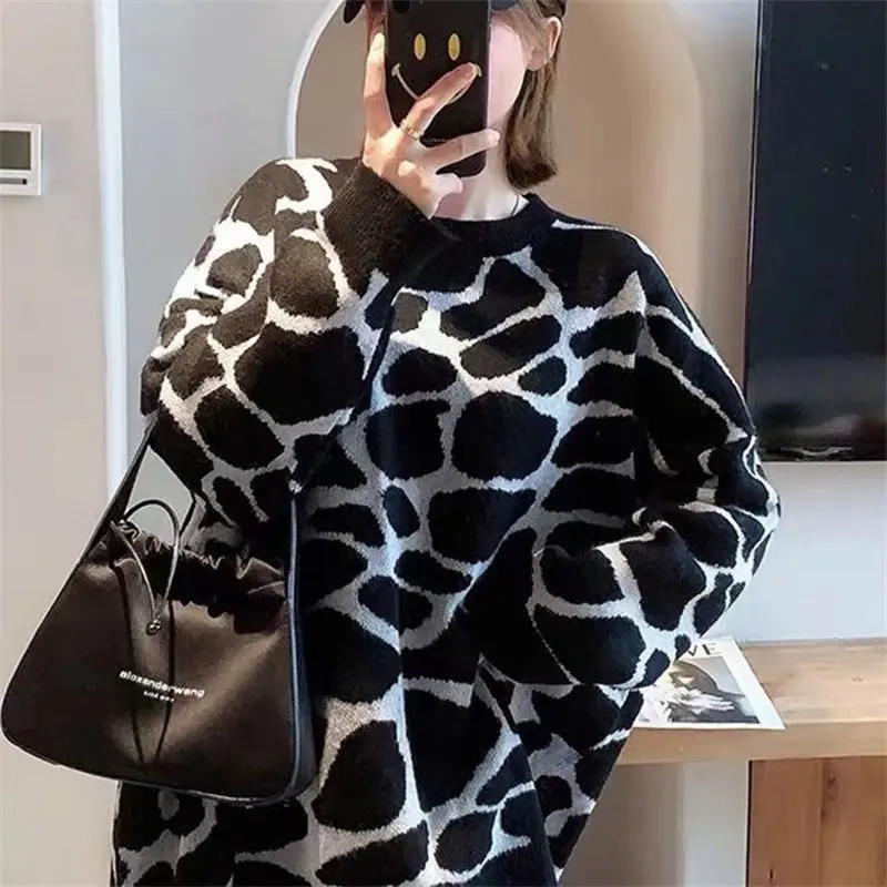 

Autumn Sweater Women's Fashion Spring and Autumn Fashion Brand Sweater Round Neck Pullover Bottomed Shirt Top Winter 2022 NEW