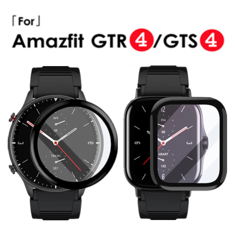 

HD Curved Edge Film For HuaMi Amazfit GTS 4 Xiaomi GTR4 Anti-Scratch Screen Protector For Amazfit GTS4 GTR 4 Not Glass 2023 New