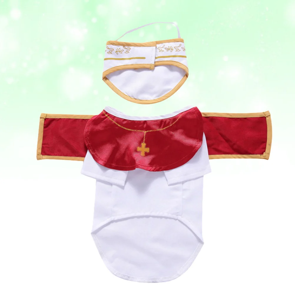 

Costume Pope Dogdogs Pet Costumes Medium Headpiecepets Clothes Party Cloth Coat
