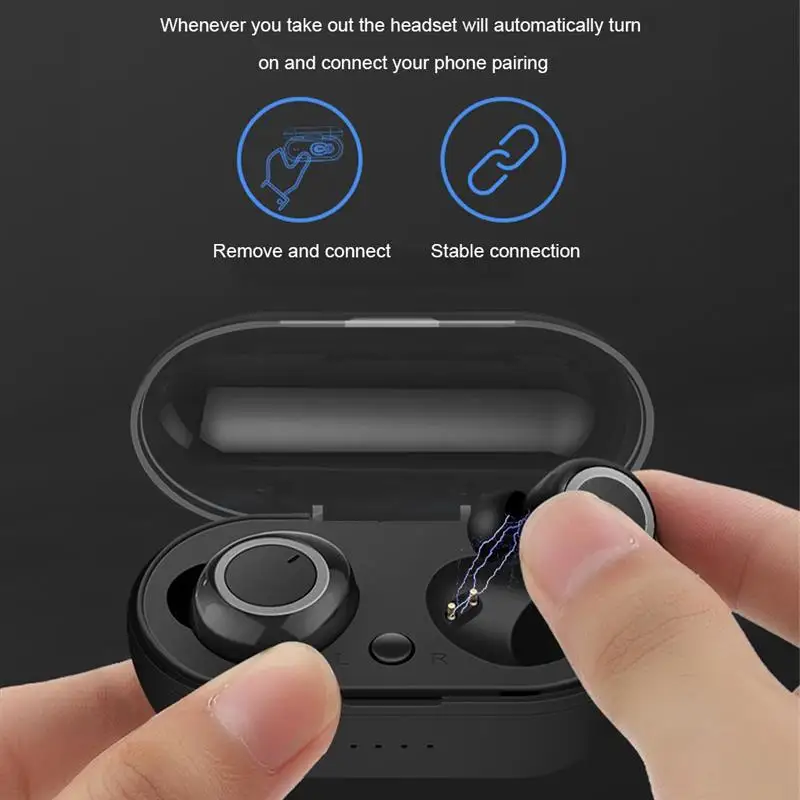 

TWS A2 наушники Bluetooth-совместимые водонепроницаемые шумоподавляющие наушники с микрофоном портативная Музыкальная гарнитура для звонков