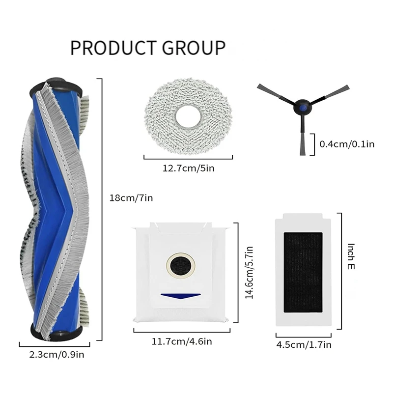 LICG для Ecovacs Deebot T30/T30 Max/T30 Pro аксессуары тканевый мешок швабры пыли запасные части