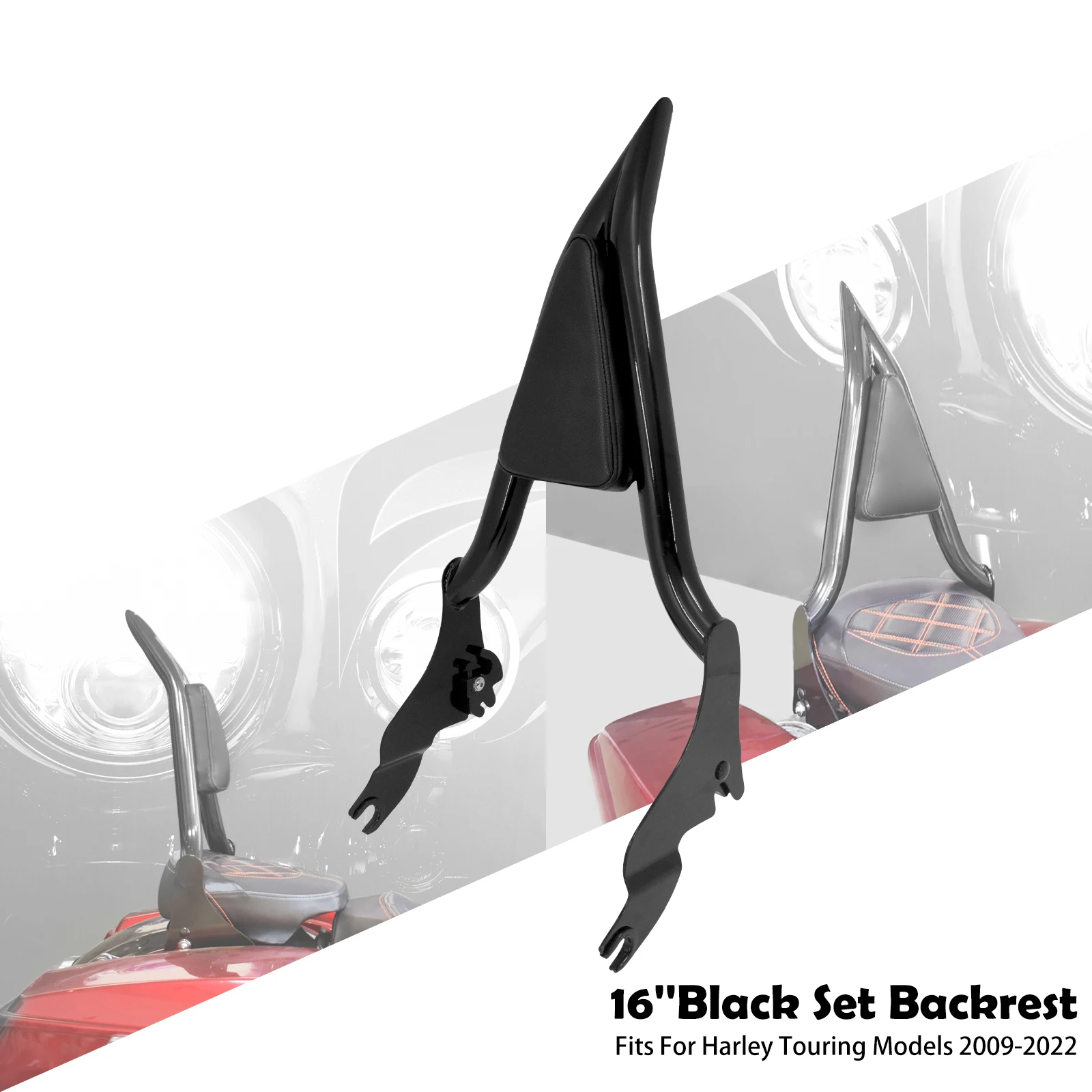 

Съемная спинка пассажира для мотоцикла, Sissy Bar для Harley Touring Road King Electra Glide Street Glide Road Glide 2009-2025