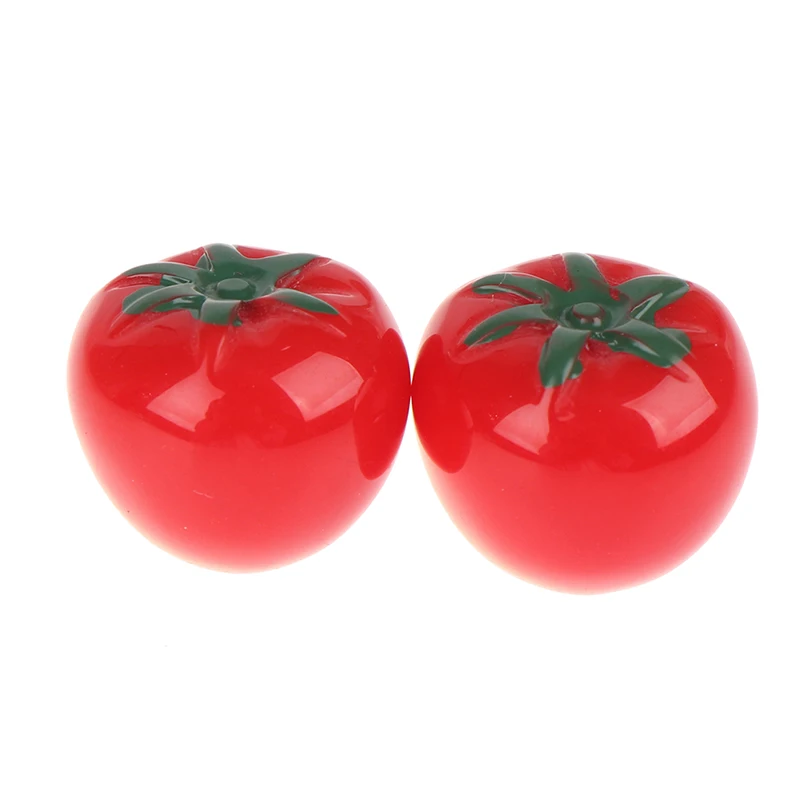 

2pcs 1:12 Dollhouse Miniature Food Vegetables Tomato Model Kids Pretend Play Kitchen Toys