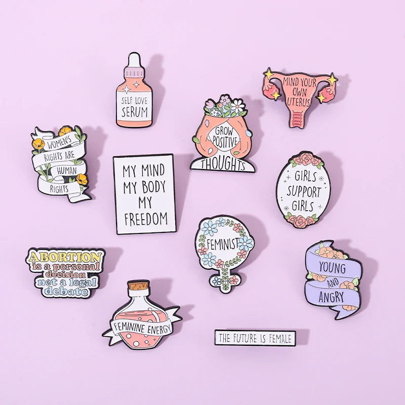 Женская Энергия Искусственный Дизайн Детской бутылки металлический значок