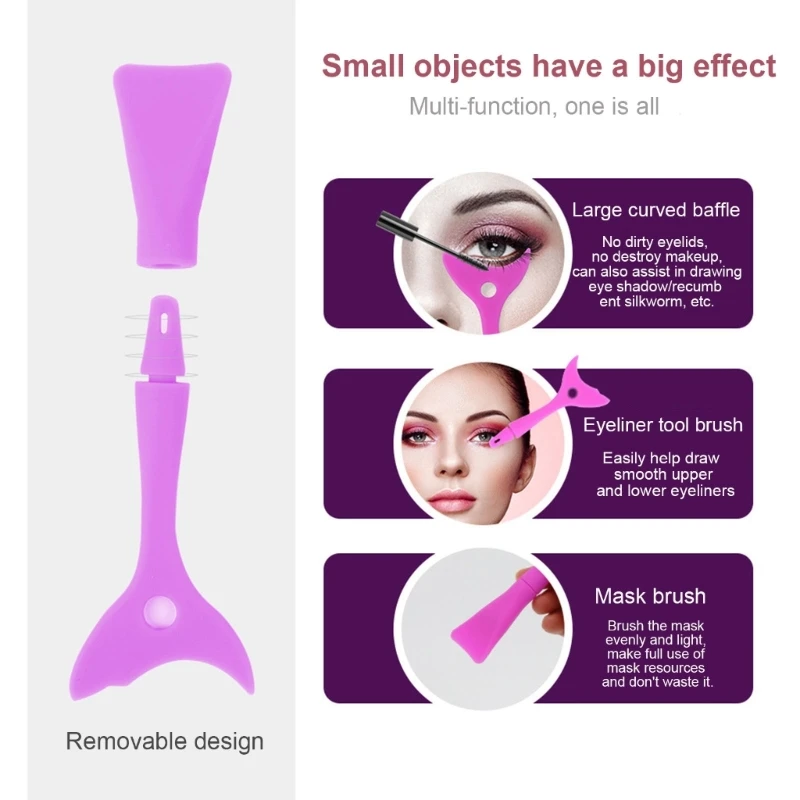 

Eyeliner Stencils Silicone Winged Tip Eyeliner Aid Face Cream Applicator Eye Shadow Guide Template Eye Makeup Tool