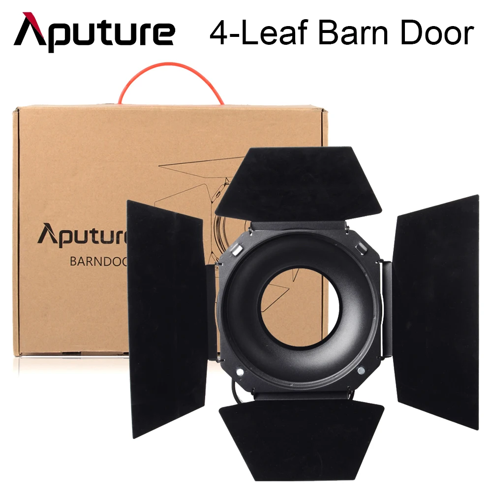 Aputure 4-leaf Design Barndoor Standard 7inch Bowens Mount Barn Door for Aputure LS 120D C120D II 300D светодиодный Video