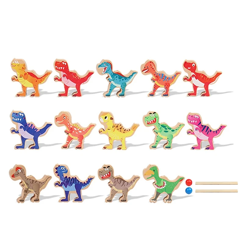 

Wooden Stacking Toys Kids Blocks Wooden Dinosaur Toys Balancing Blocks Toys Best Gifts For Childrens Toddler Toys