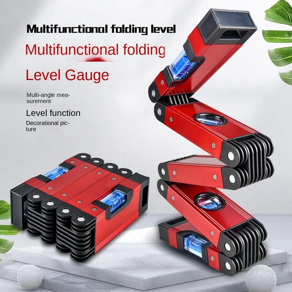 

Многофункциональный складной измеритель уровня, деревообрабатывающие трубы, лестницы, углы, складные инструменты, алюминиевый сплав, многоугольный