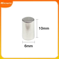 102050100150200pcs 6x10 strong powerful magnets n35 small round magnet 6x10mm thinck disc rare earth neodymium magnet 610