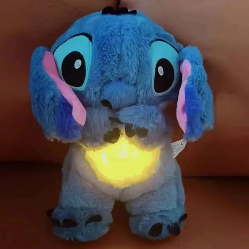 Disney Breathe Led музыкальная плюшевая кукла AuthenticStitch Ears Can Move. Фигурка Lilo Stitch DollBaby Спящая