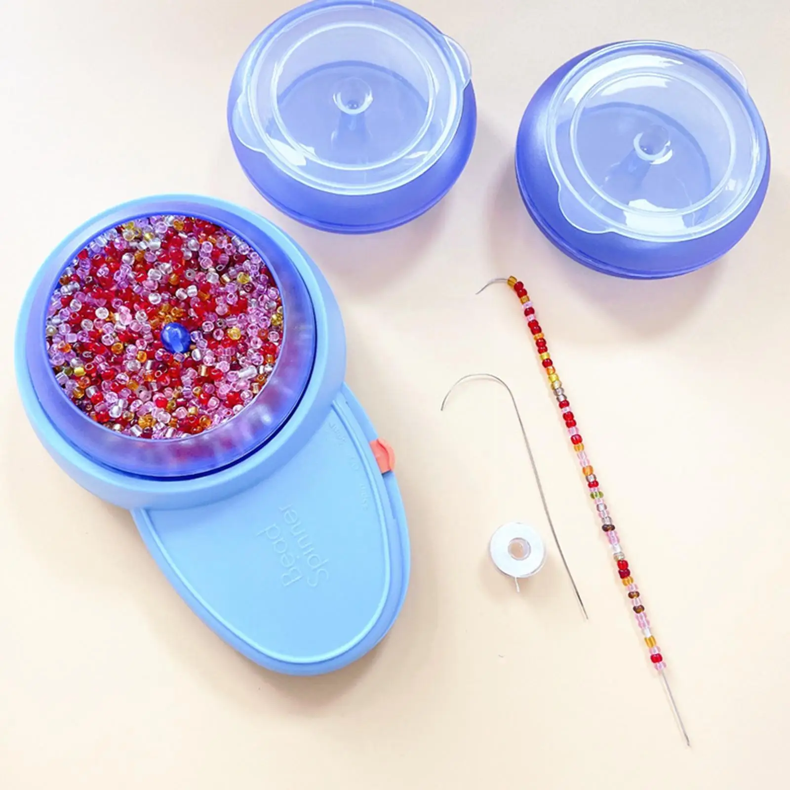 

Electric Bead Spinner Kit Loader With Needles Adjustable Speed Quickly Spin Beading Bowl For Bracelets Waist Bead Seed Bead E9c7