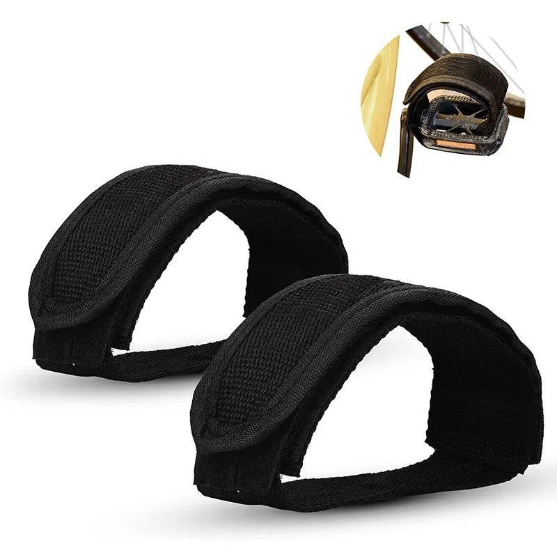 

1Pair Nylon Bicycle Pedal Straps Toe Clip Foot Strap Belt Adhesive Bicycle Pedals Fixed Gear Road Bike Parts MTB Accessories