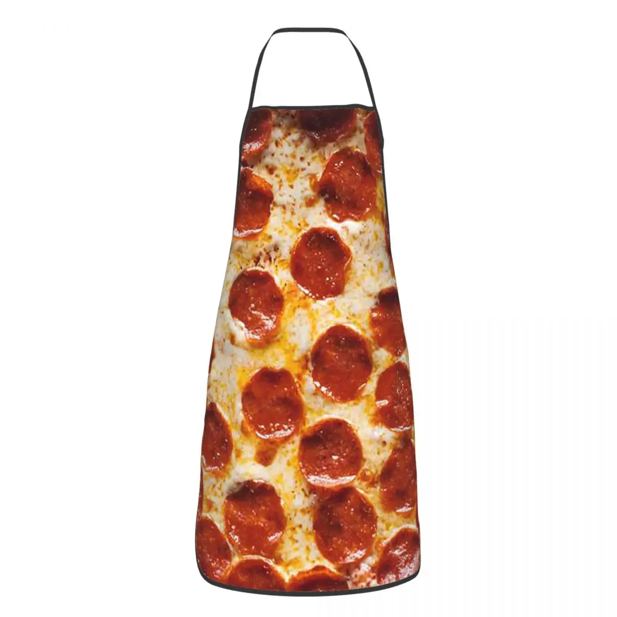 

Pepperoni Pizza Pattern Apron Cuisine Cooking Baking Gardening Tortilla Food Aprons Kitchen Printed Pinafore Adult