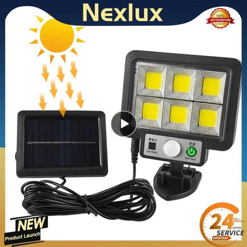 

56LED Solar Light Outdoor Solar Powered Sunlight Sensor Wall Street Lamp Garden Lawn Sensor Street Light Decoration