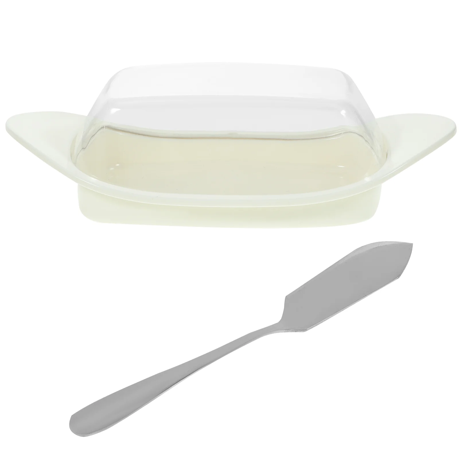 

Bread Pan Butter Holder Lidded Dish Food Container Cream Cheese Containers Fridge