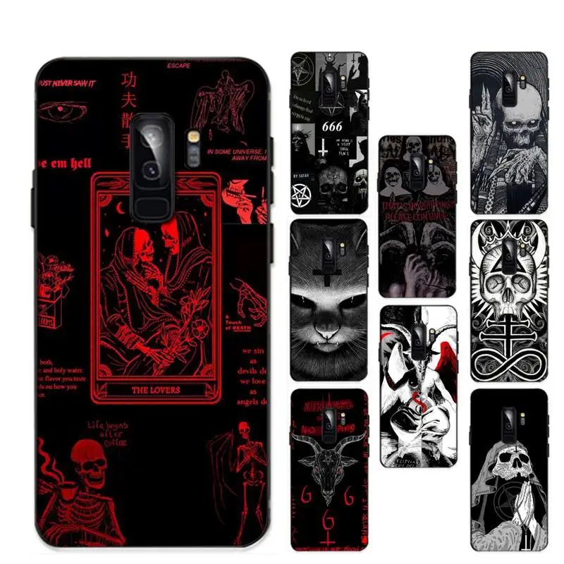

Pentagram 666 Demonic Satanic Devil Satan Phone Case for Huawei Honor 10 i 8X C 5A 20 9 10 30 lite pro Voew 10 20 V30 cover