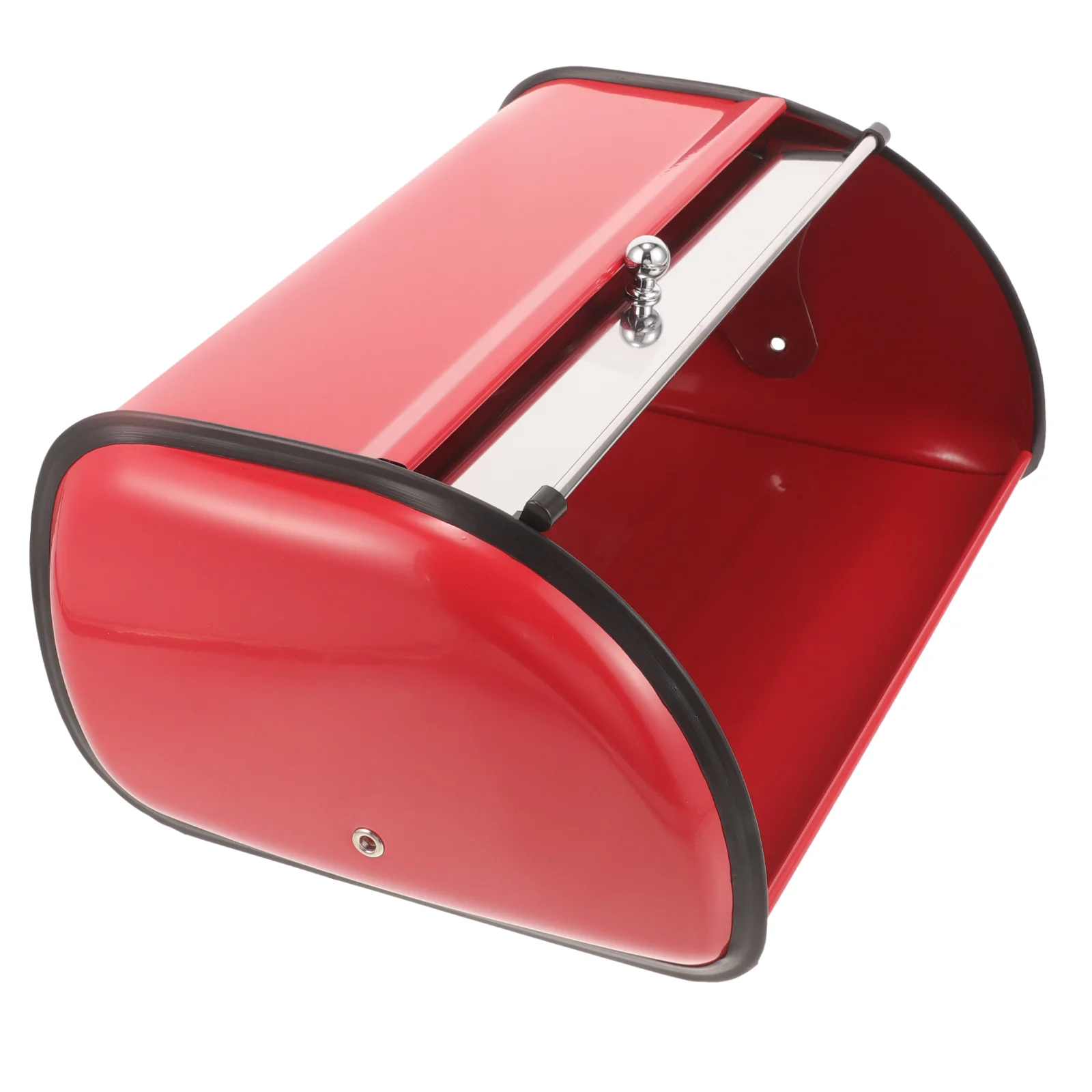 

Bread Box Kitchen Countertop Stainless Steel Bread Storage Bin Container Roll Up Lid Clear Window Large Capacity Bread Keeper