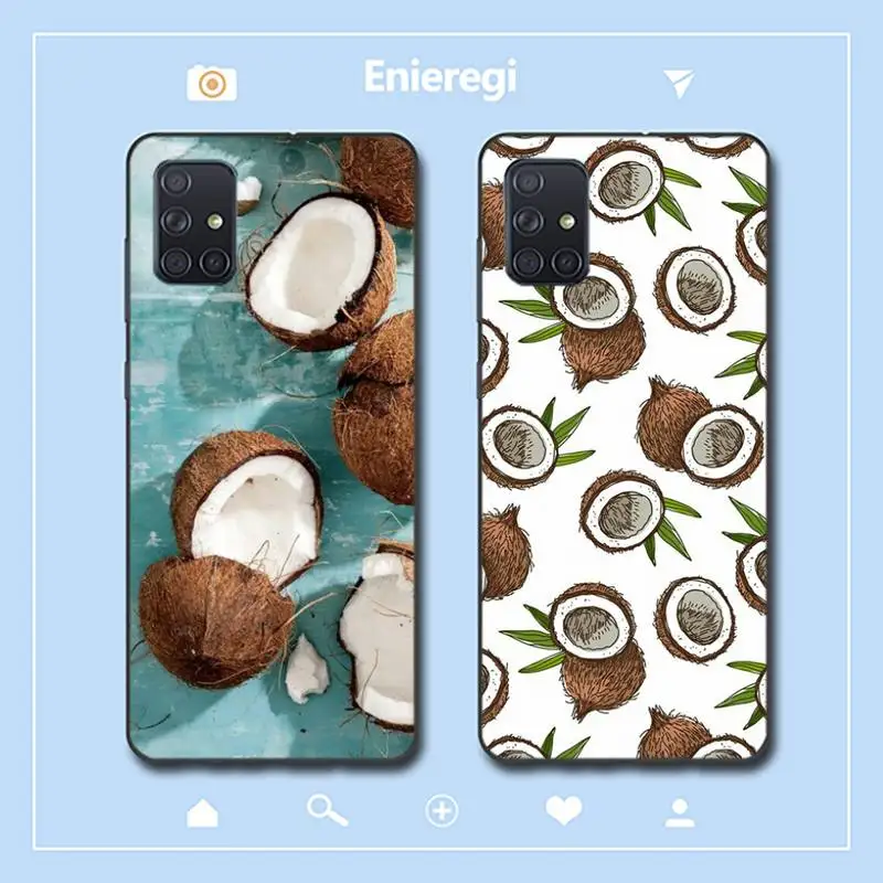 

Summer coconut Phone Case for Samsung A51 01 50 71 21S 70 31 40 30 10 20 S E 11 91 A7 A8 2018