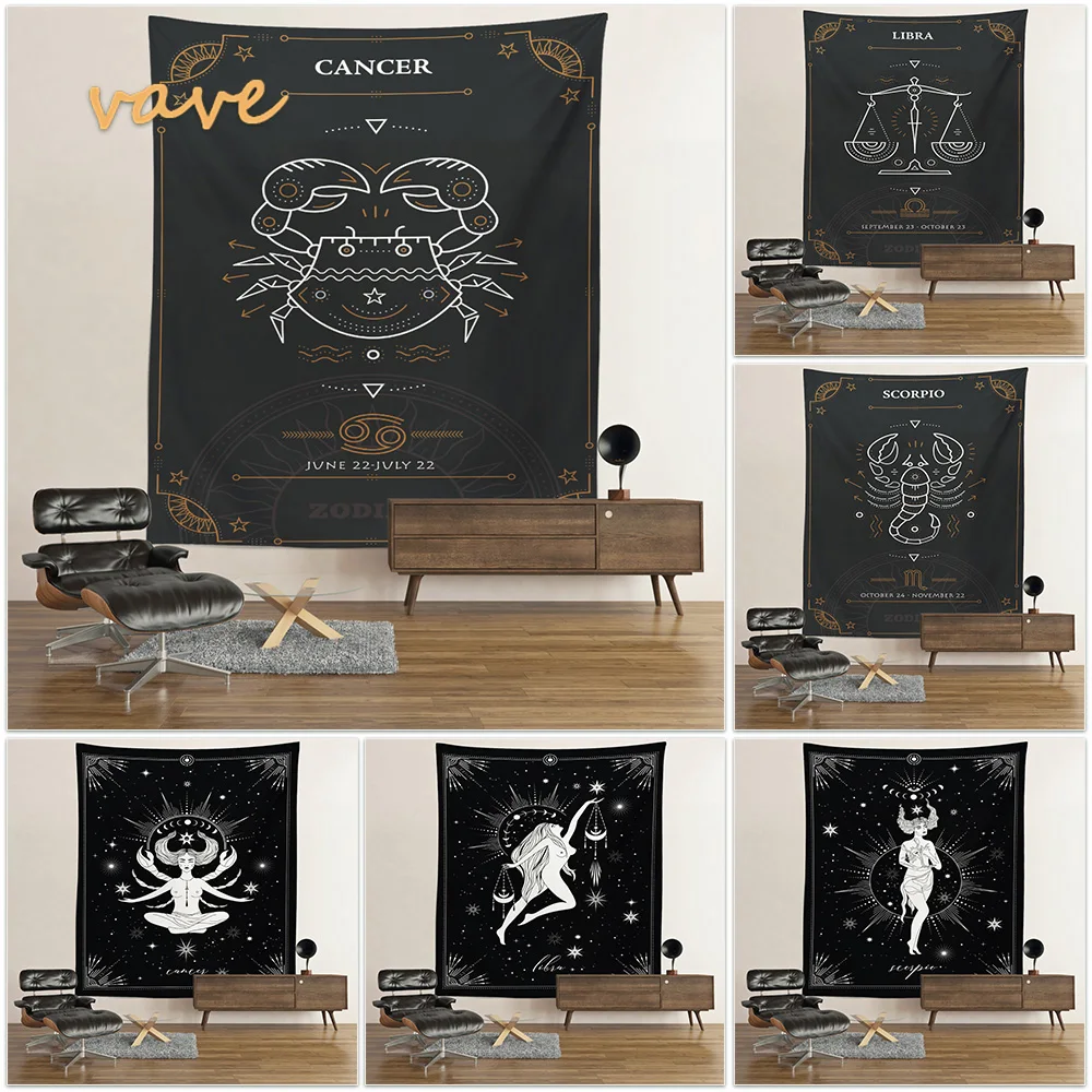

Tarot Constellation Tapestry Wall Hanging Boho Room Decor Witchcraft Hippie Tye Dye Larg Tapestry Blanket Home Decoration