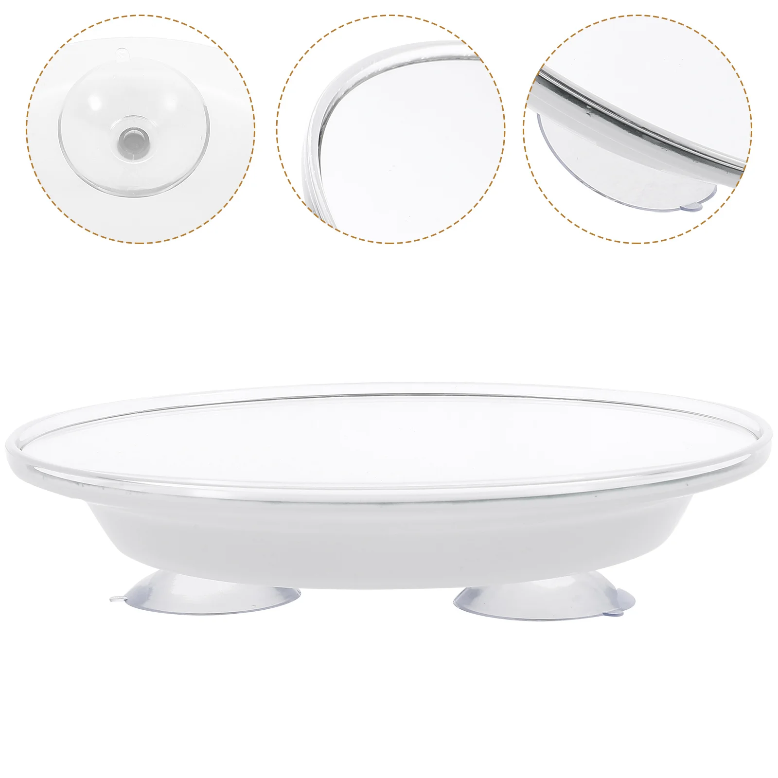 Зеркало для туалетного столика на присоске удобное увеличительное винтажное