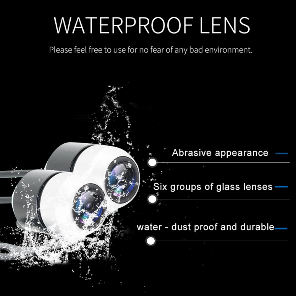 

GPS Motorcycle Driving Recorder 3.0-inch IPS ABS Plastic Front 1080P Global Positioning Off High Low Rear 1080P